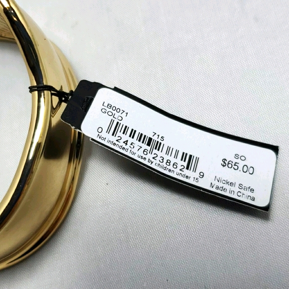 Laundry gold waivy cuff bracelet - Picture 3 of 4